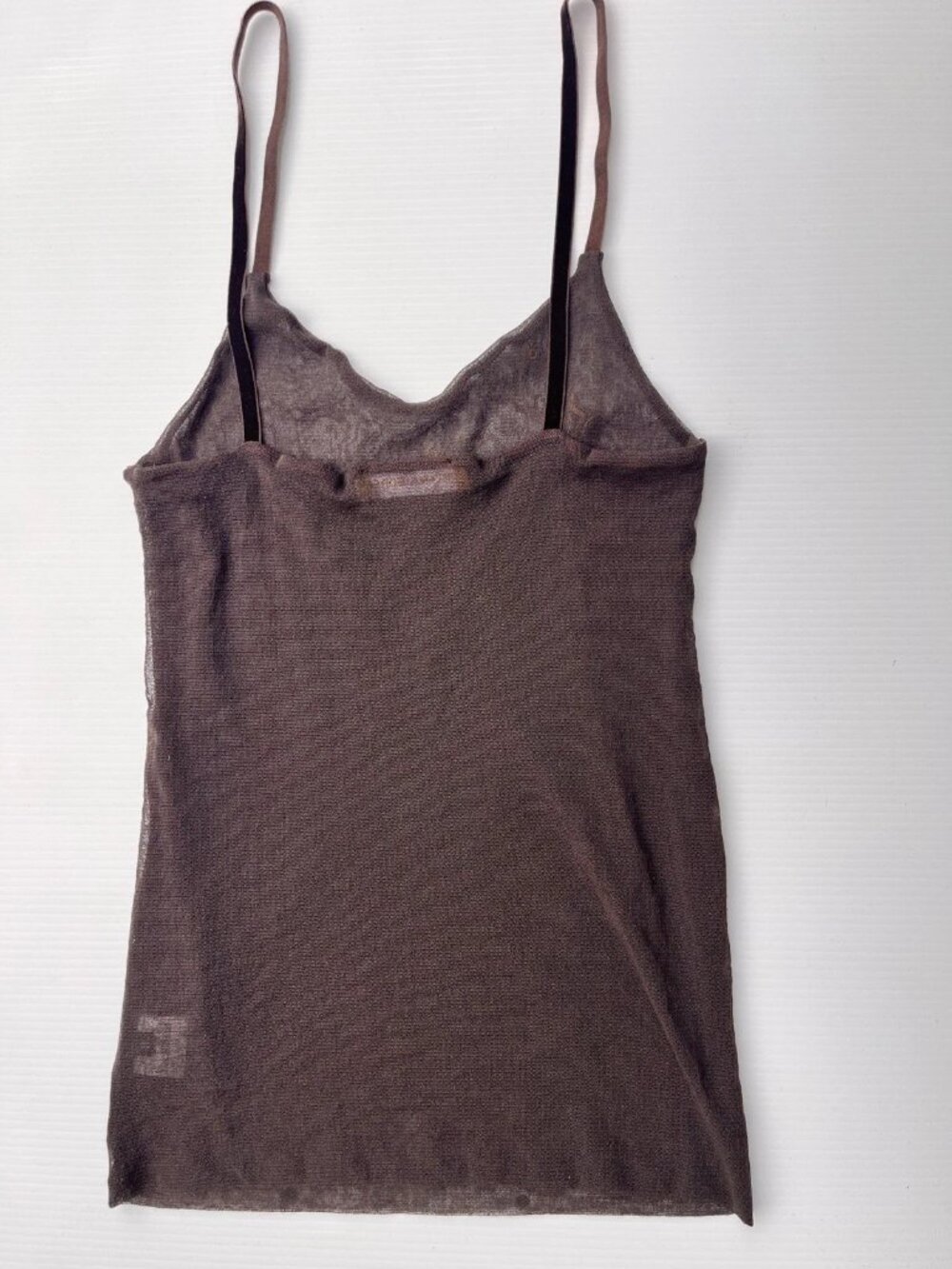 Helena Sorel Mesh Cami Tank Top Embroidered Beaded Accent Size 3 France NWOT - Picture 2 of 11